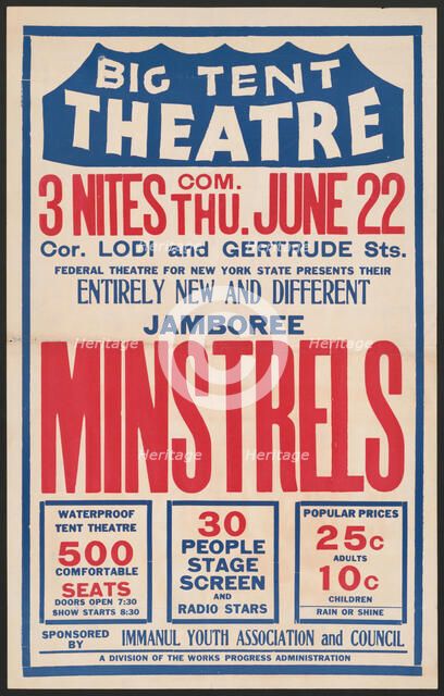 Minstrels, [193-]. Creator: Unknown.