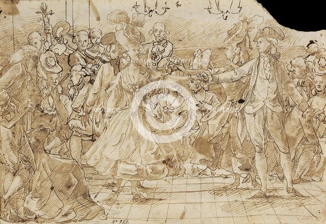 Minuet, c. 1780. Artist: Casanovas Torrents, Antonio (1752-1796)