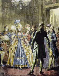 Minuet dance, France, 18th century. Creator: Unknown