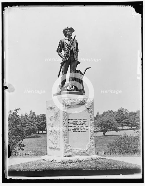 Minute Man, Concord, c1900. Creator: Unknown.