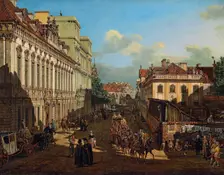 Miodowa Street in Warsaw, 1777