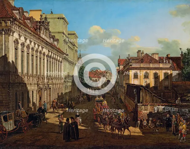 Miodowa Street in Warsaw, 1777.