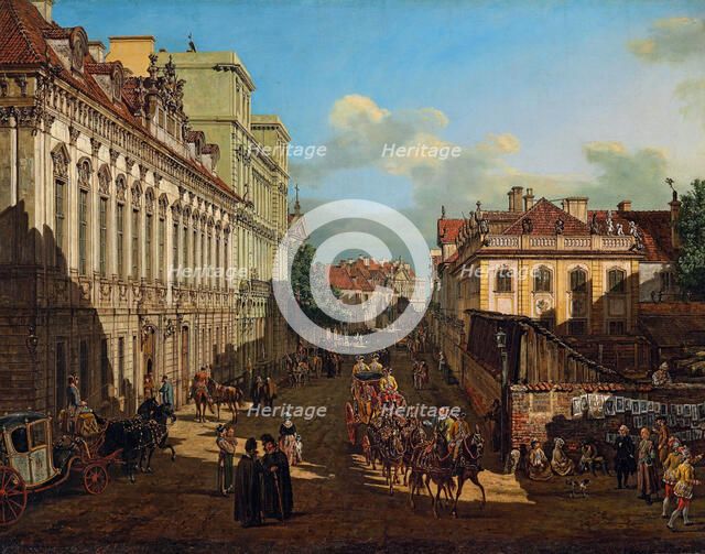 Miodowa Street in Warsaw, 1777.