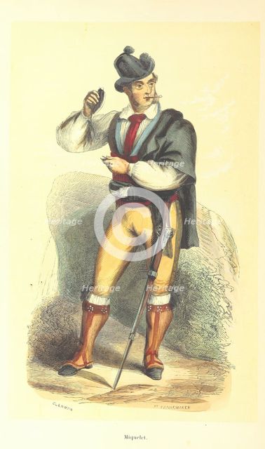 Miquelet, 1848.  Creators: Clerman, Adolphe François Pannemaker.
