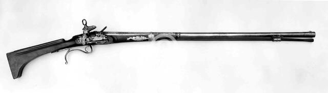 Miquelet Gun Made for Charles IV of Spain (reigned 1788-1808), Spanish, Eibar, dated 1796. Creators: Antonio Guisasola, Juan Navaro.