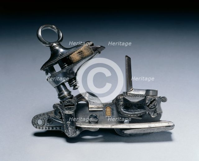 Miquelet Lock, c. 1790-1800. Creator: Domingo Gabiola (Spanish).