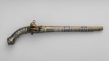 Miquelet Pistol, Caucasian, Tbilisi, Georgia, or Dagestan, ca. 1830-50. Creator: Unknown