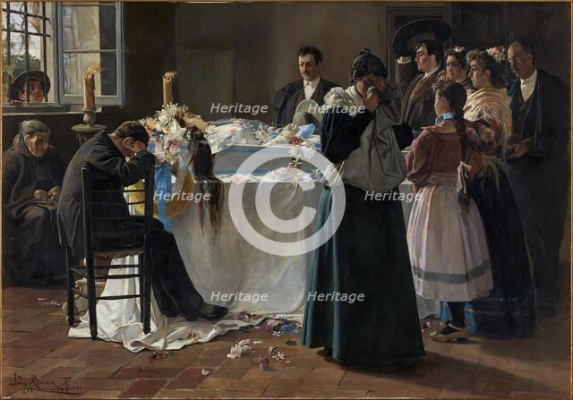 Mira qué bonita era, 1895. Creator: Romero de Torres, Julio (1874-1930).