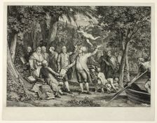 Mirabeau Arrives at the Elysian Fields, Published 1792. Creator: Louis Joseph Masquelier