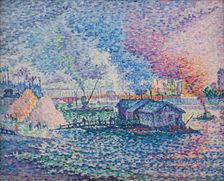 Mirabeau Bridge, 1903. Creator: Signac, Paul (1863-1935)