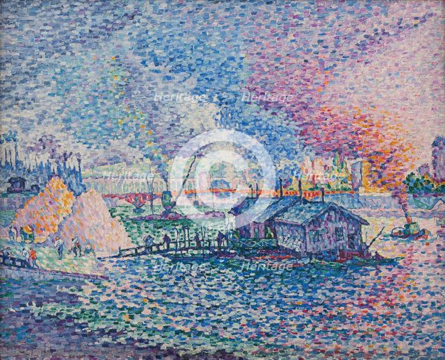 Mirabeau Bridge, 1903. Creator: Signac, Paul (1863-1935).
