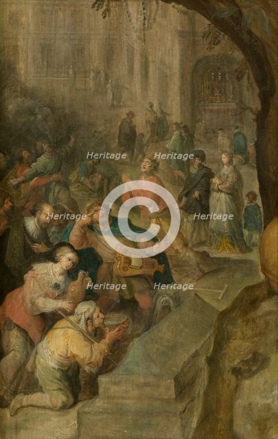 Miraculous Events at the Grave of Saint Bruno the Carthusian, 1630. Creator: Frans Francken II.