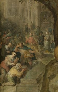 Miraculous Events at the Grave of Saint Bruno the Carthusian, 1630. Creator: Frans Francken II