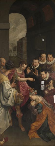 Miraculous Healing of Zoë, 1575. Creator: Ambrosius Francken I