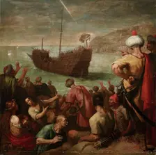 Miraculous return of Saint John of Matha, 1634. Creator: Vicencio Carducho
