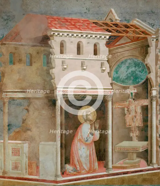 Miracle of the Crucifix (from Legend of Saint Francis), 1295-1300. Creator: Giotto di Bondone (1266-1377).