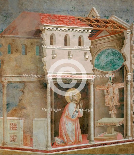 Miracle of the Crucifix (from Legend of Saint Francis), 1295-1300. Creator: Giotto di Bondone (1266-1377).
