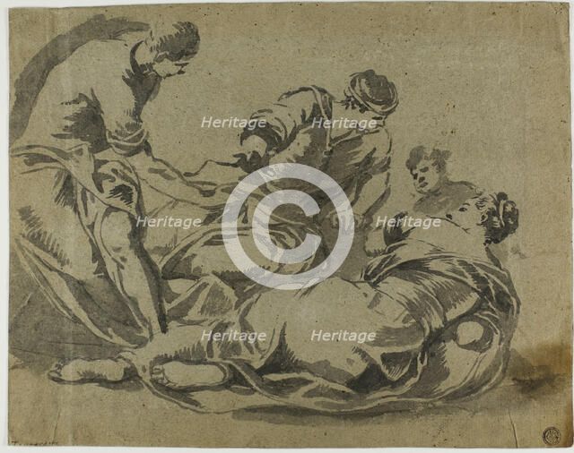 Miracle of the Loaves and Fishes, c. 1602. Creator: Lucas Kilian.