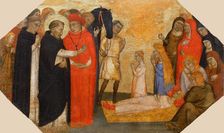 Miracle of Saint Dominic (Saint Dominic resurrects Napoleone Orsini), ca 1365. Creator: Anonymous