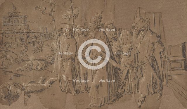 Miracle of Saint Gregory, 16th century. Creator: Anon.