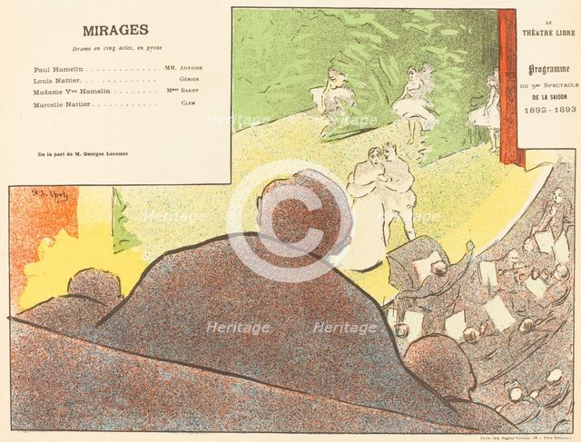 Mirages, 1893. Creator: Henri-Gabriel Ibels.