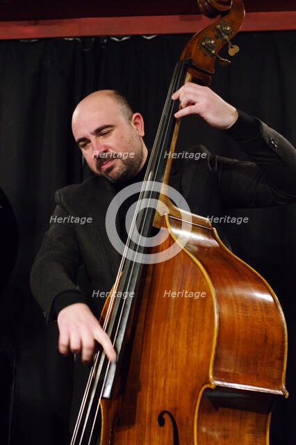 Mirko Scarcia, David Angol Quartet, Verdict Jazz Club, Brighton, East Sussex, 17 Feb 2023. Creator: Brian O'Connor.
