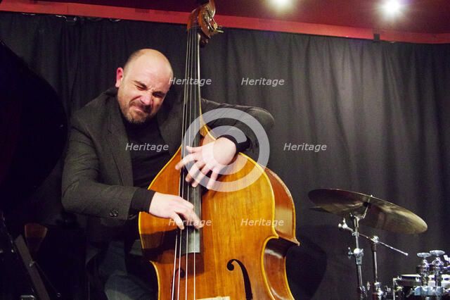 Mirko Scarcia, David Angol Quartet, Verdict Jazz Club, Brighton, East Sussex, 17 Feb 2023. Creator: Brian O'Connor.