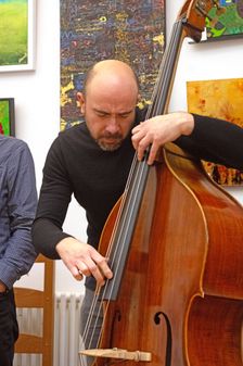 Mirko Scarcia, Martin Shaw Quintet, Clocktower Cafe Jazz Club, Croydon, Dec 2025. Creator: Brian O'Connor