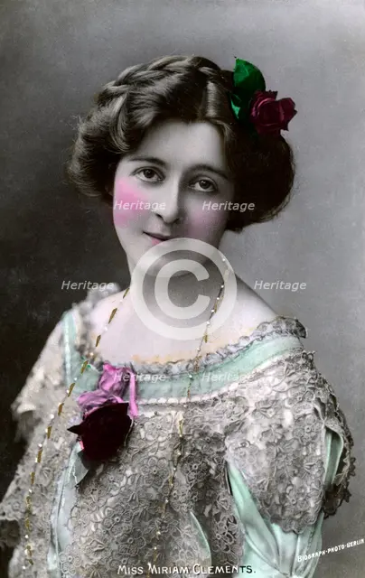 Miriam Clements, English actress, 1906.Artist: Biograph Studio