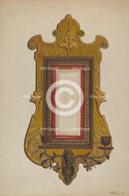 Mirror, 1940. Creator: Marie Lutrell.