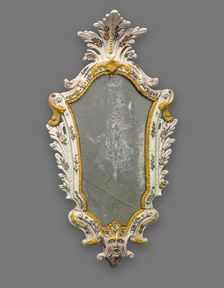 Mirror: Male Harlequin, Italy, 1740/60. Creator: Unknown