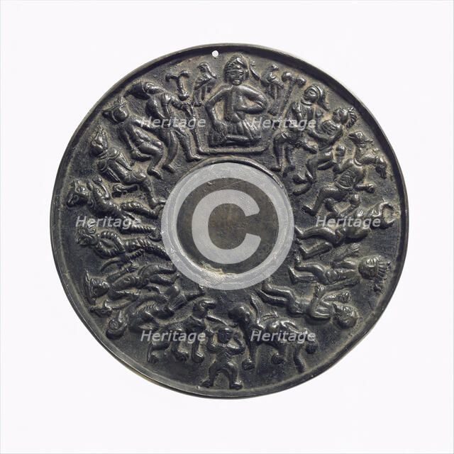 Mirror, Northwestern Iran or Turkey, 12th-13th century. Creator: Unknown.