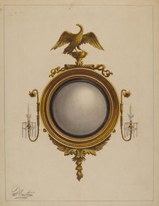 Mirror (one of a pair), 1936. Creator: Ferdinand Cartier