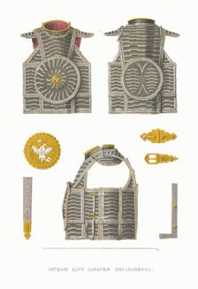 Mirror armour of Tsar Alexei Mikhailovich. From the Antiquities of the Russian State, 1849-1853. Creator: Solntsev, Fyodor Grigoryevich (1801-1892)