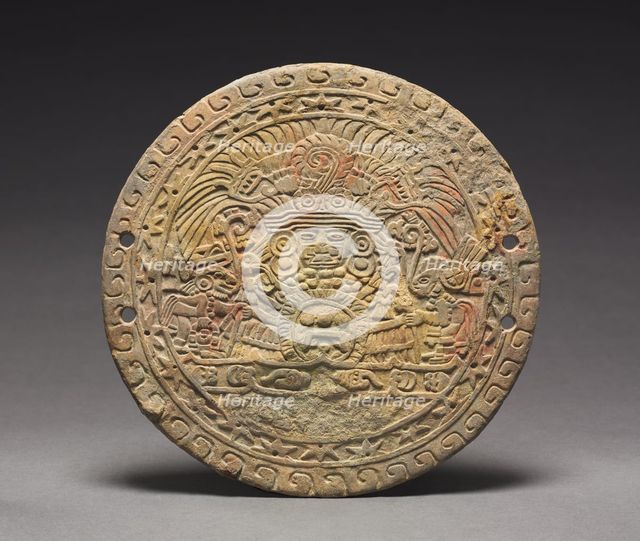 Mirror Back with Great Goddess, 400-550. Creator: Unknown.