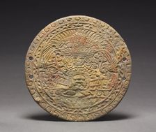 Mirror Back with Great Goddess, 400-550. Creator: Unknown