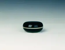Mirror black covered seal paste box, Qing dynasty, late Kangxi period, China, 1700-1722. Creator: Unknown