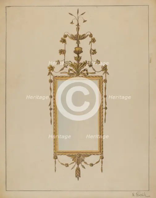 Mirror, c. 1936. Creator: Nicholas Gorid.