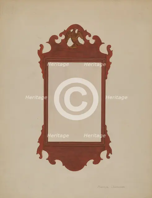 Mirror, c. 1936. Creator: Arthur Johnson.