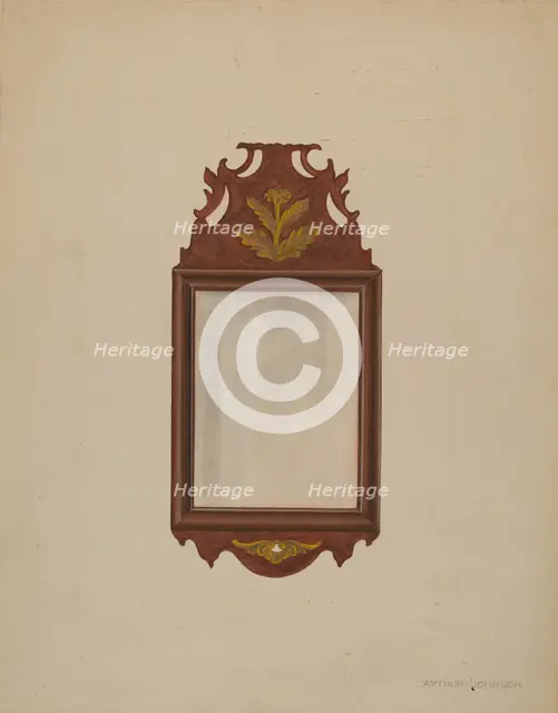 Mirror, c. 1936. Creator: Arthur Johnson.