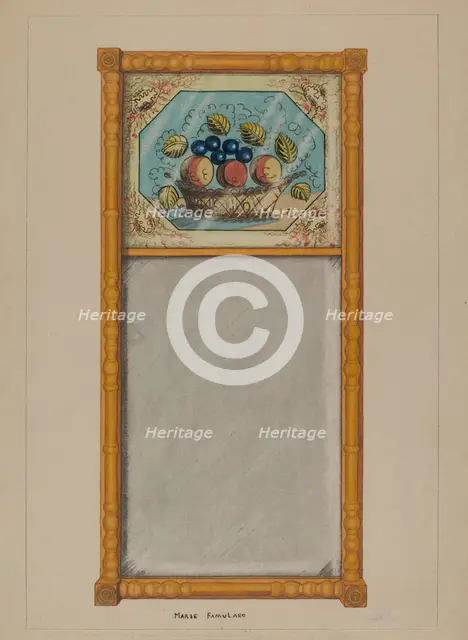 Mirror, c. 1937. Creator: Marie Famularo.