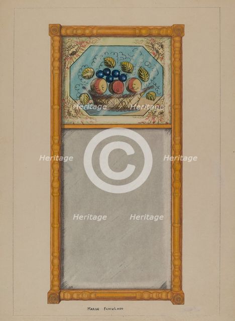 Mirror, c. 1937. Creator: Marie Famularo.