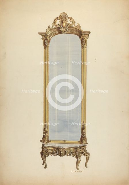 Mirror, c. 1937. Creator: Robert Stewart.