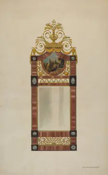 Mirror, c. 1937. Creator: Wellington Blewett