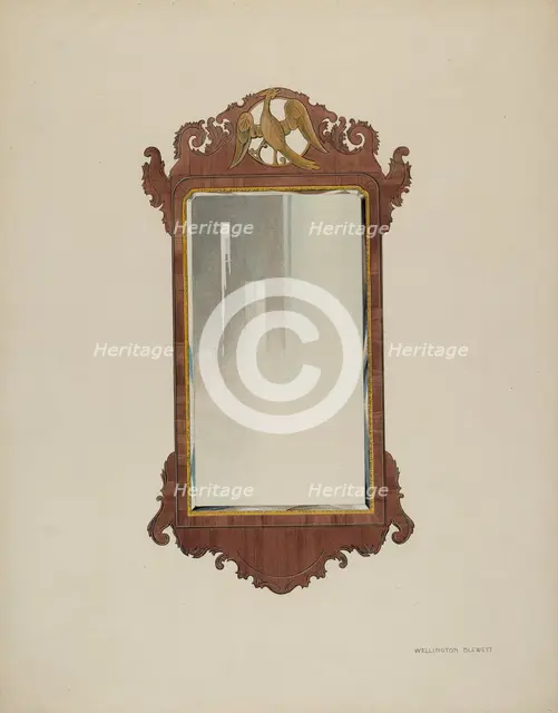 Mirror, c. 1937. Creator: Wellington Blewett.