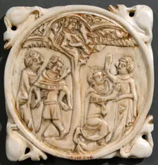 Mirror Case, French, ca. 1350. Creator: Unknown