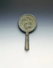Mirror decorated with a unicorn, Late Southern Song dynasty, China, 13th century. Creator: Unknown