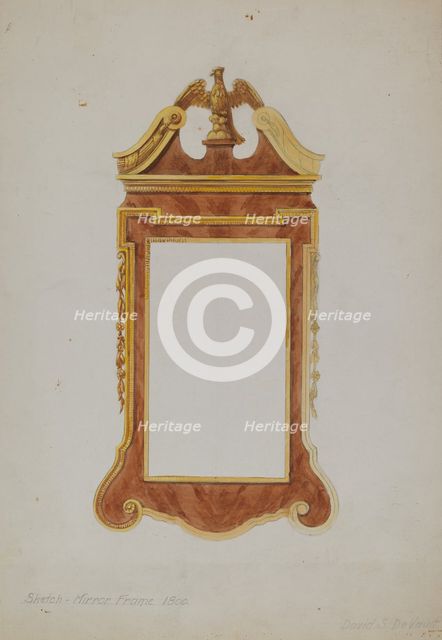 Mirror Frame, 1935/1942. Creator: David S De Vault.