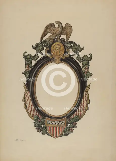 Mirror Frame, c. 1938. Creator: Lawrence Phillips.