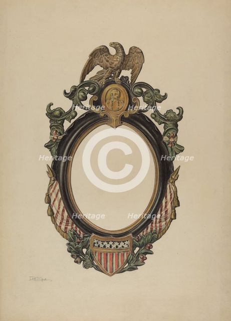 Mirror Frame, c. 1938. Creator: Lawrence Phillips.